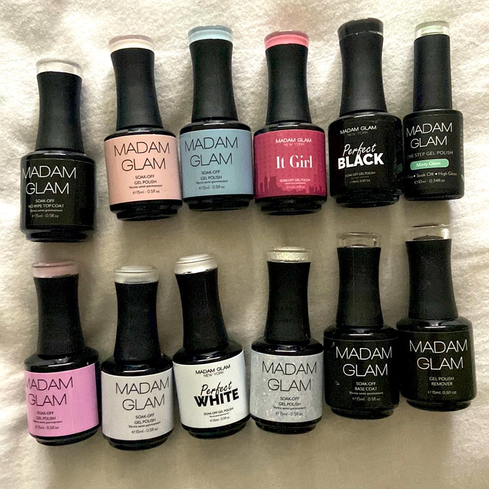 Madam Glam gel polishes lot